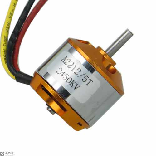 Brushless Motor A2212 / 5T 2450KV + 30A ESC Speed Controller – High Performance Combo for RC Planes, Drones, and DIY Projects Brushless Motor A2212 / 5T 2450KV + 30A ESC Speed Controller – High Performance Combo for RC Planes, Drones, and DIY Projects