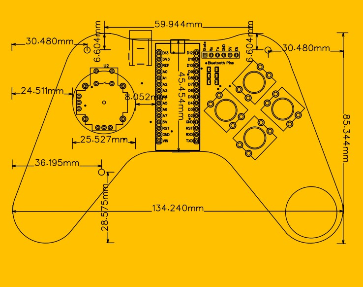 DomStick: Bluetooth Game Controller PCB Based on Arduino Nano DomStick: Bluetooth Game Controller PCB Based on Arduino Nano