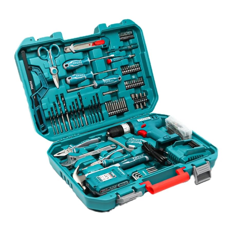 Super Total 165-Piece Tool Set with 20V Cordless Impact Drill